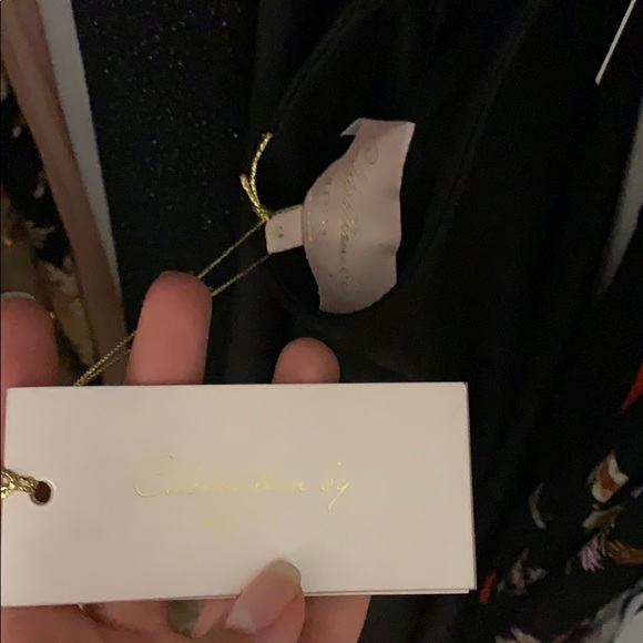 Black high low dress with crossed back NWT - Picture 11 of 11